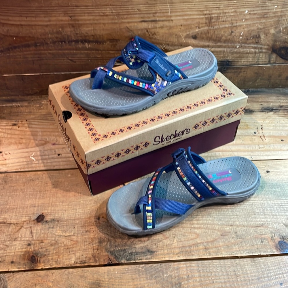 Women Sketchers MAD SWAG Navy Size 9